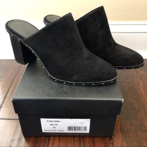 Rebecca Minkoff Suede Mules New in Box